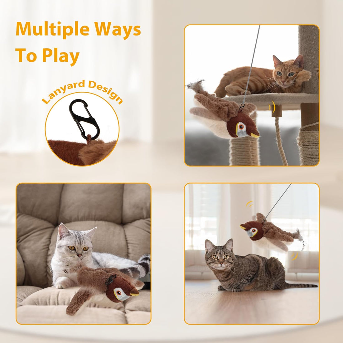 Flapping Bird Cat Toys